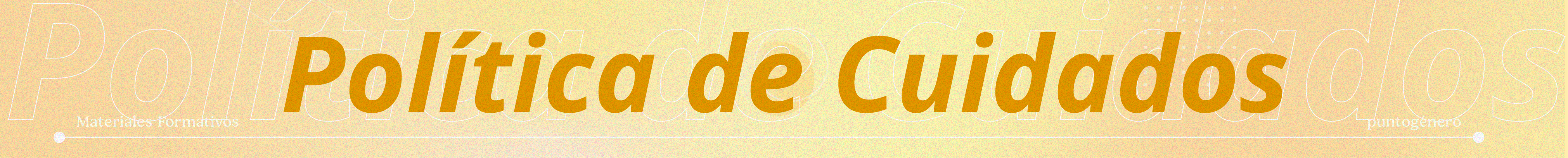 Política de Cuidados
